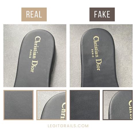 christian dior slides fake vs real|how much are dior slides.